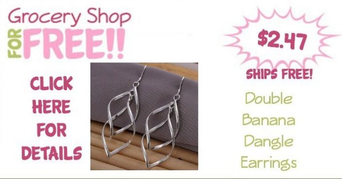 Double Banana Dangle Earrings Only $2.47! Ships FREE!