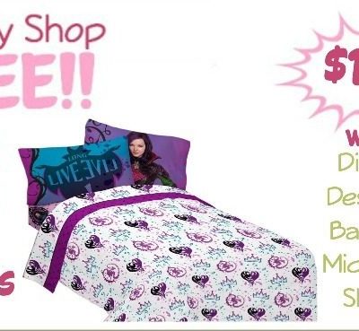 Disney The Descendants Bad vs Good Microfiber Full Sheet Set Just $12.95 (Was $40)!