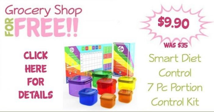 Smart Diet Control 7 Pc Portion Control Kit Only $9.90! (Was $35)