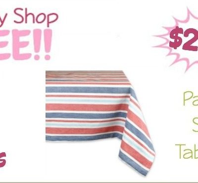 Patriotic Stripe Tablecloth 60" x 84" Just $21.59! (Reg. $27)