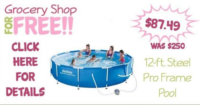 Cardholders! 12-ft. Steel Pro Frame Pool Just $87.49! (Reg. $250!)