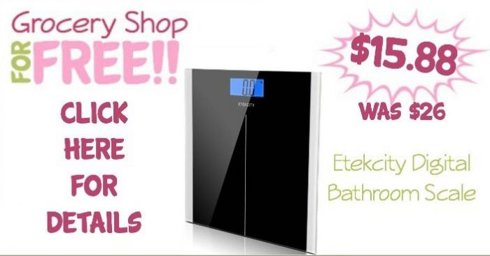 Etekcity Digital Body Weight Bathroom Scale $15.88 (Reg. $26)!