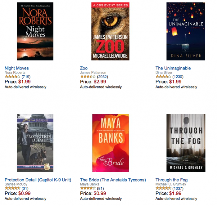 Summer Reads eBooks $2.99 Or Less!