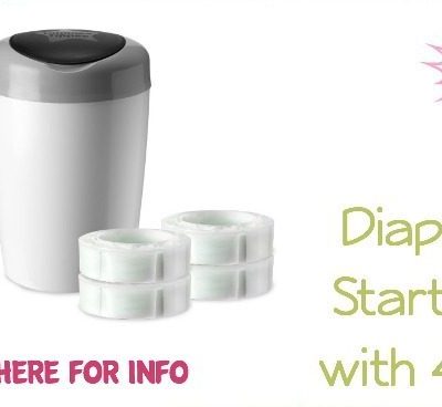 Tommee Tippee Simplee Diaper Pail Starter Set with 4 Refills Just $19.64! (Was $33)