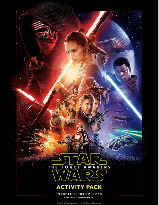 FREE Star Wars: The Force Awakens Activity Pack Download!