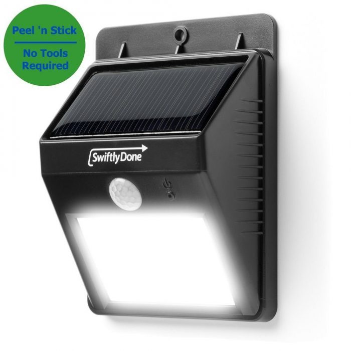 Outdoor Solar LED Peel 'n Stick Motion Sensor Spotlight Only $16.87!