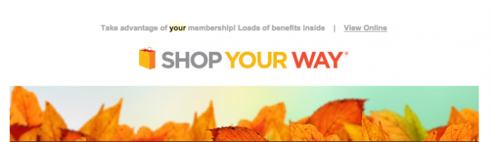 FREE Shop Your Way Rewards Points!