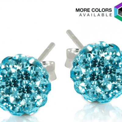 2 CT Swarovski Element Crystal Ball Studs Only $4.99 Shipped From Tanga!