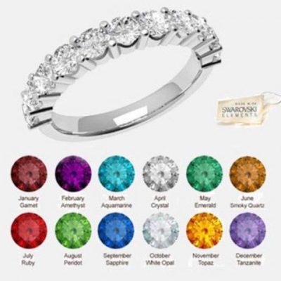 Swarovski Elements Birthstone Ring Only $14.99!
