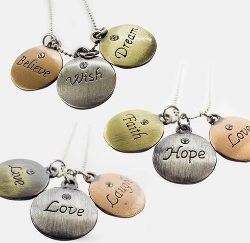 Tokens of Inspiration Necklace – 3 Styles Only $5 Plus FREE Shipping!