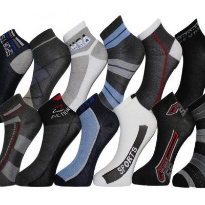 Men’s Patterned Cotton-Blend Low-Cut Sport Socks – 24 Pr. Just $14.99!