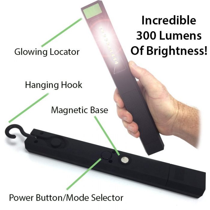 High Intensity Task Light With Glow In The Dark Finder Just $12.99! Ships FREE!