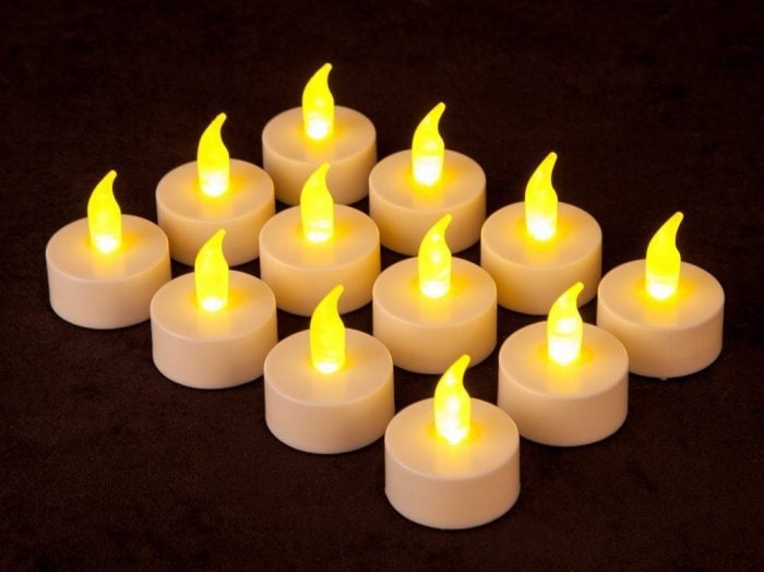 12 Battery Operated LED Tealight Candles Only $4.40 Shipped!