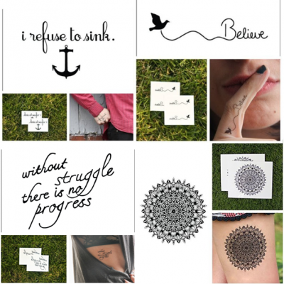 Temporary Tattoos Only $5 + FREE Shipping!
