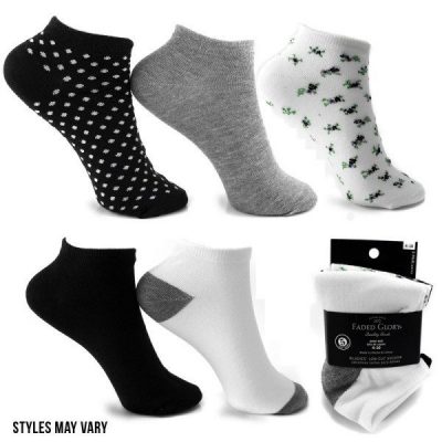15 Pairs Faded Glory Lightweight Low-Cut Ladies Socks Only $12 Plus FREE Shipping!