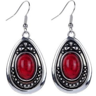 Silver Oval Dangle Drop Hook Earrings $1.27 + $2.38 Shipping!