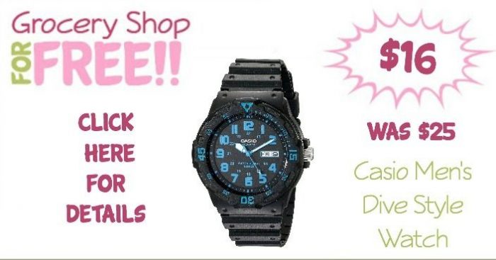 Casio Men's Dive Style Watch Only $16! (Reg. $25)