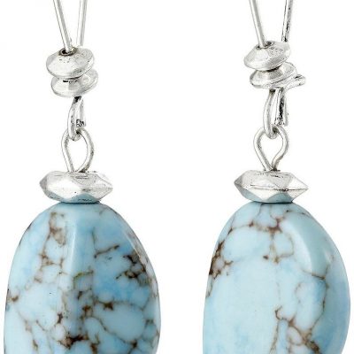 Turquoise Bead Drop Earrings Extra 30% Off Now Just $7.84!