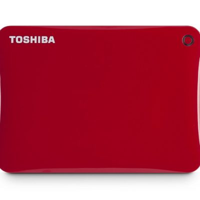 Toshiba Canvio Connect II 1TB Portable Hard Drive, Red Only $54.99!  Down From $120!