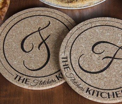 Set Of 2 Personalized Large Kitchen Hot Pads Just $10.99!