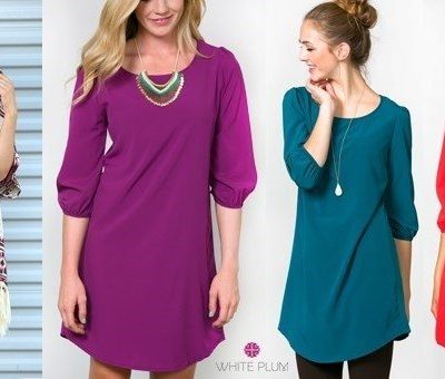 Classic Tunic Dress – 10 Colors Only $19.99!