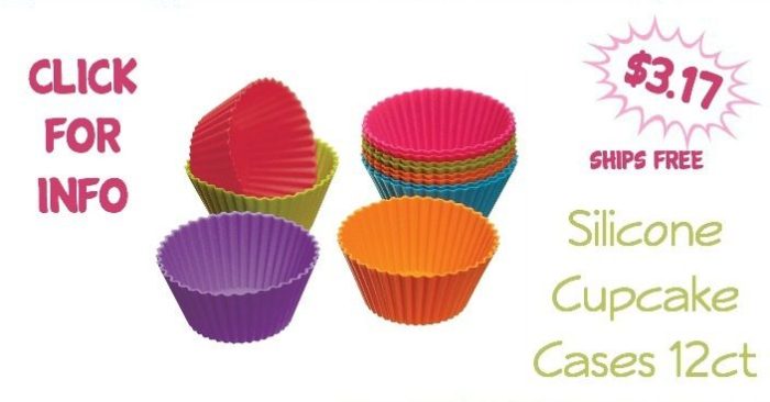 Silicone Cupcake Cases 12ct Just $3.17 + FREE Shipping!