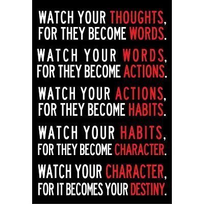 Watch Your Thoughts Motivational Poster Only $3.86 + FREE Shipping!