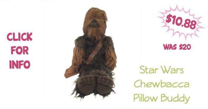 Star Wars Chewbacca Pillow Buddy Only $10.88! (Reg. $20)