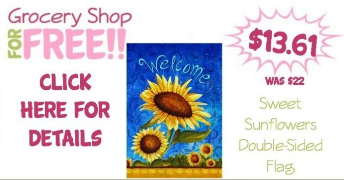 Sweet Sunflowers 28" x 40" Double-Sided Flag Only $13.61 (Reg. $22)