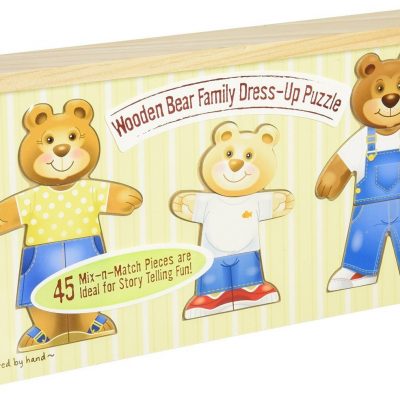 Melissa & Doug Wooden Bear Family Dress-Up Puzzle Only $14.99! (30% Off!)