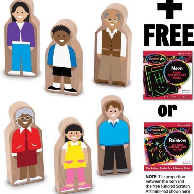 Wooden Neighbors Set + Scratch Art Mini-Pad Bundle Just $12.98! (reg. $20)