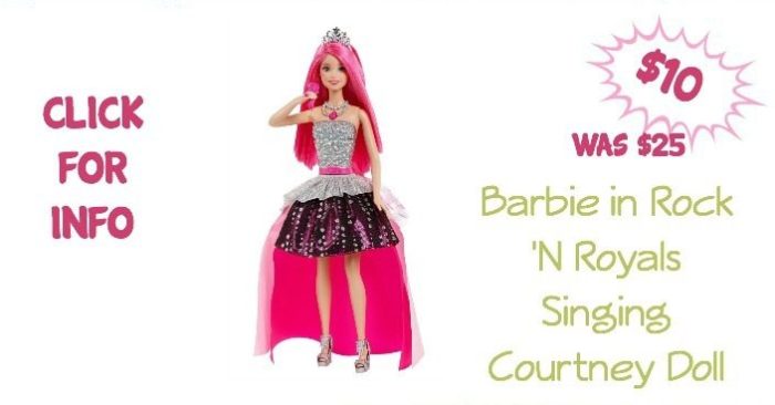Barbie in Rock 'N Royals Singing Courtney Doll Just $10! (reg. $25)