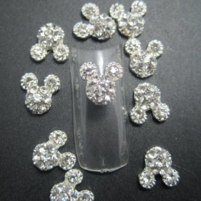 Mickey Mouse Rhinestone Nail Art $2.20 SHIPPED!