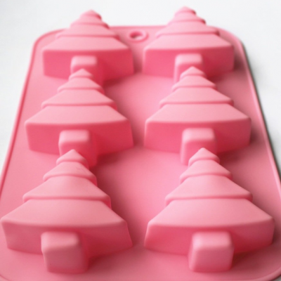 6-Cavity Christmas Tree Silicone Cake/Soap Mold Only $5.24 + FREE Shipping!