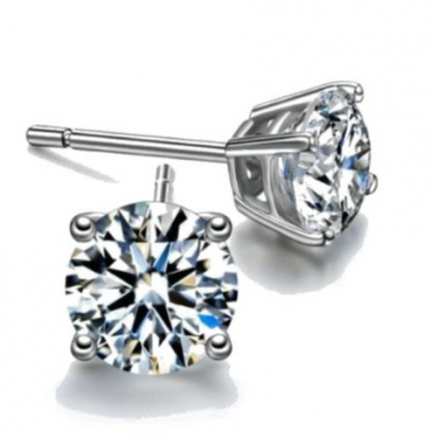 2ct Sterling Silver Round Simulated Diamond Earrings Only $5 SHIPPED (Reg. $99.99)!