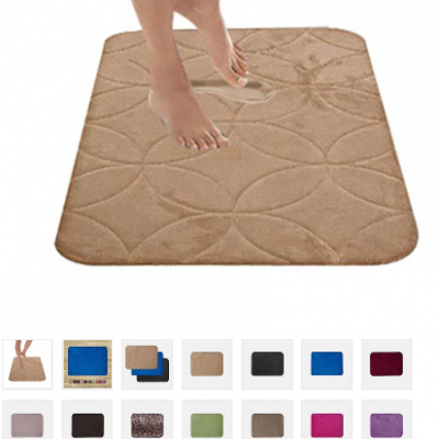 Luxury Embossed 16×24 Memory Foam Bath Mats ONLY $7.48 SHIPPED!