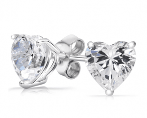 Swarovski Elements Silver Heart Earrings ONLY $4.99 + FREE Shipping (WAS $100)!