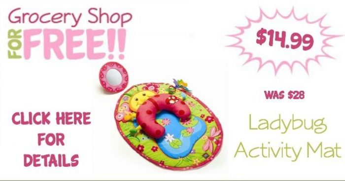 Tummy Time Ladybug Fun Activity Mat Only $14.99! (Reg. $28)