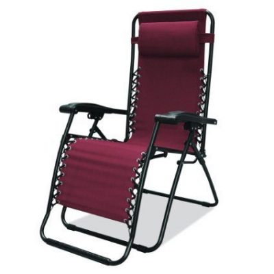 Burgundy Zero Gravity Chair Only $57.17 Plus FREE Shipping!