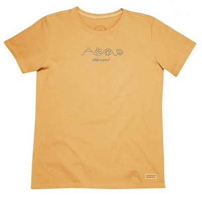 Life is Good Honey Gold Four Seasons Crusher Tee Only $13.99!
