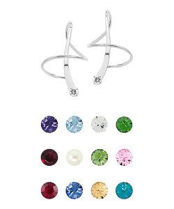 Birthstone Swarovski Crystal Earspirals Only $29.99!