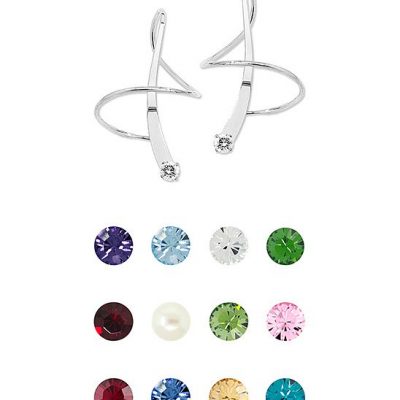 Birthstone Swarovski Crystal Earspirals Only $29.99!