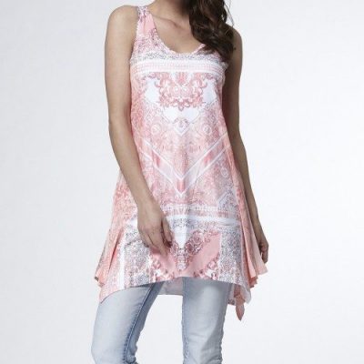 Scarf Print Handkerchief Tunic Just $22.99 At Zulily!